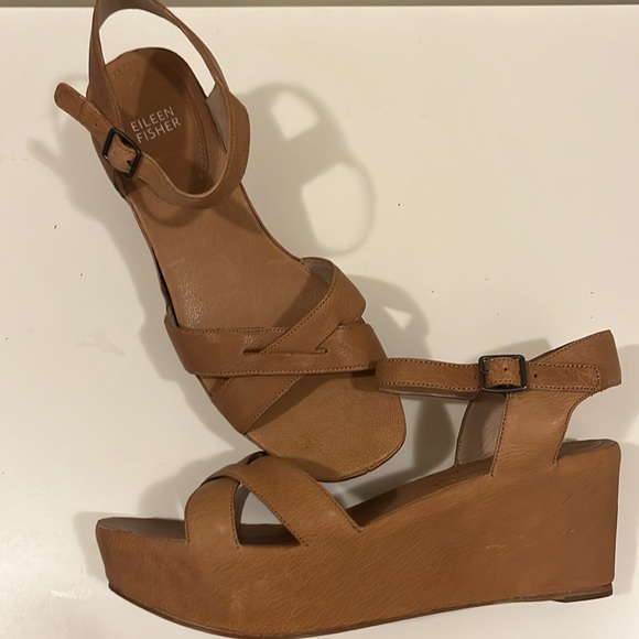Eileen Fisher Platform Sandals - Picture 2 of 7